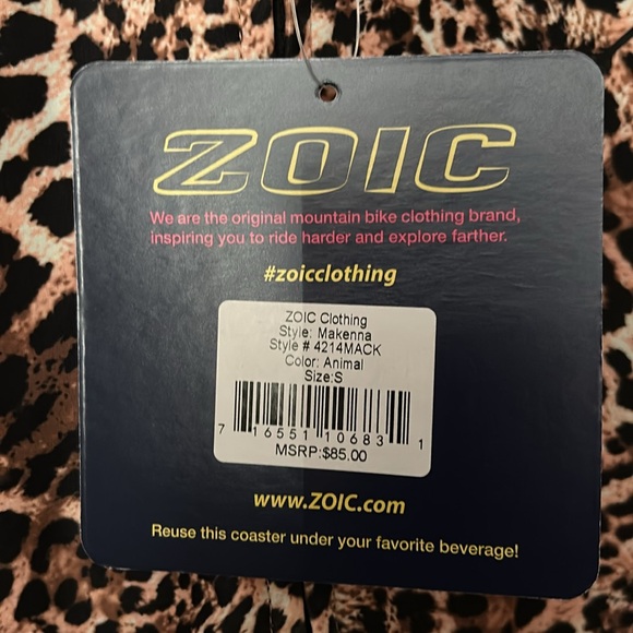 Ladies Zoic Cycling Jersey. Amazing Cheetah Print!  Size S. New/wtags - Picture 4 of 11